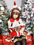 [Cosplay] 星之迟迟 - 2023年12月计划A 赛马娘-大和赤骥 圣诞衣装 [47P-330MB]