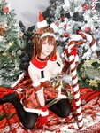 [Cosplay] 星之迟迟 - 2023年12月计划A 赛马娘-大和赤骥 圣诞衣装 [47P-330MB]