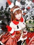 [Cosplay] 星之迟迟 - 2023年12月计划A 赛马娘-大和赤骥 圣诞衣装 [47P-330MB]