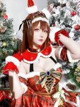 [Cosplay] 星之迟迟 - 2023年12月计划A 赛马娘-大和赤骥 圣诞衣装 [47P-330MB]