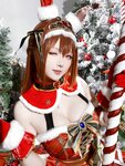[Cosplay] 星之迟迟 - 2023年12月计划A 赛马娘-大和赤骥 圣诞衣装 [47P-330MB]