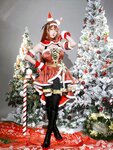 [Cosplay] 星之迟迟 - 2023年12月计划A 赛马娘-大和赤骥 圣诞衣装 [47P-330MB]