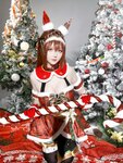 [Cosplay] 星之迟迟 - 2023年12月计划A 赛马娘-大和赤骥 圣诞衣装 [47P-330MB]