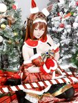 [Cosplay] 星之迟迟 - 2023年12月计划A 赛马娘-大和赤骥 圣诞衣装 [47P-330MB]