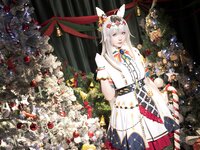 [Cosplay] 星之迟迟 - 2023年12月计划C 赛马娘-小栗帽 圣诞衣装 [48P-349MB]