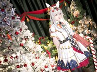 [Cosplay] 星之迟迟 - 2023年12月计划C 赛马娘-小栗帽 圣诞衣装 [48P-349MB]
