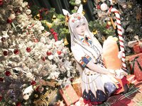 [Cosplay] 星之迟迟 - 2023年12月计划C 赛马娘-小栗帽 圣诞衣装 [48P-349MB]