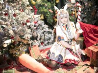 [Cosplay] 星之迟迟 - 2023年12月计划C 赛马娘-小栗帽 圣诞衣装 [48P-349MB]