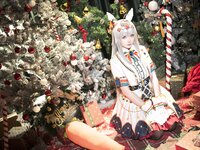 [Cosplay] 星之迟迟 - 2023年12月计划C 赛马娘-小栗帽 圣诞衣装 [48P-349MB]