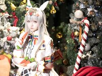 [Cosplay] 星之迟迟 - 2023年12月计划C 赛马娘-小栗帽 圣诞衣装 [48P-349MB]