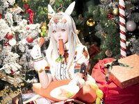[Cosplay] 星之迟迟 - 2023年12月计划C 赛马娘-小栗帽 圣诞衣装 [48P-349MB]