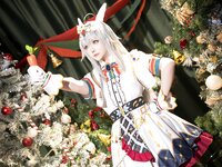 [Cosplay] 星之迟迟 - 2023年12月计划C 赛马娘-小栗帽 圣诞衣装 [48P-349MB]