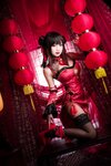 [Cosplay] Guichuyao 鬼畜瑶在不在 - Tokisaki Kurumi Cheongsam 时崎狂三 旗袍
