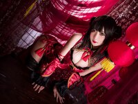 [Cosplay] Guichuyao 鬼畜瑶在不在 - Tokisaki Kurumi Cheongsam 时崎狂三 旗袍