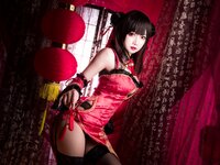 [Cosplay] Guichuyao 鬼畜瑶在不在 - Tokisaki Kurumi Cheongsam 时崎狂三 旗袍