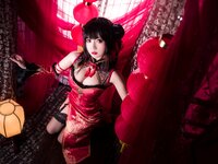 [Cosplay] Guichuyao 鬼畜瑶在不在 - Tokisaki Kurumi Cheongsam 时崎狂三 旗袍