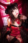 [Cosplay] Guichuyao 鬼畜瑶在不在 - Tokisaki Kurumi Cheongsam 时崎狂三 旗袍