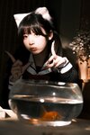 [Cosplay] Xingyeqitu 星野柒兔 - 放学后抓鱼的女孩
