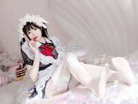 黏黏团子兔 (咬人小小兔) NO.028 咬一口兔娘 黑白女仆 [58P-438MB]