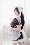 黏黏团子兔 (咬人小小兔) NO.028 咬一口兔娘 黑白女仆 [58P-438MB]