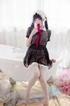 黏黏团子兔 (咬人小小兔) NO.028 咬一口兔娘 黑白女仆 [58P-438MB]