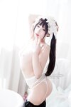 黏黏团子兔 (咬人小小兔) NO.028 咬一口兔娘 黑白女仆 [58P-438MB]