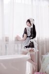 黏黏团子兔 (咬人小小兔) NO.028 咬一口兔娘 黑白女仆 [58P-438MB]