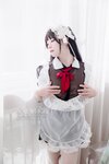 黏黏团子兔 (咬人小小兔) NO.028 咬一口兔娘 黑白女仆 [58P-438MB]