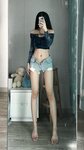 [Cosplay] 刘雅萌 牛仔短裤辣妹