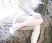 [Cosplay] 疯猫ss 圣诞特典 白色毛衣