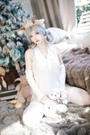 [Cosplay] 疯猫ss 圣诞特典 白色毛衣