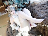 [Cosplay] 疯猫ss 圣诞特典 白色毛衣