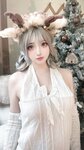 [Cosplay] 疯猫ss 圣诞特典 白色毛衣