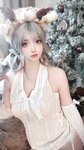 [Cosplay] 疯猫ss 圣诞特典 白色毛衣