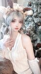 [Cosplay] 疯猫ss 圣诞特典 白色毛衣