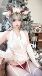 [Cosplay] 疯猫ss 圣诞特典 白色毛衣