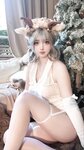 [Cosplay] 疯猫ss 圣诞特典 白色毛衣