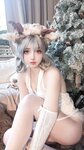 [Cosplay] 疯猫ss 圣诞特典 白色毛衣
