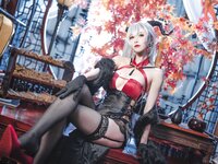 [Cosplay] Bilibili 骨牙路子野 - Egil cheongsam 埃吉尔旗袍