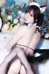 [Cosplay] yuuhui玉汇 黑猫女仆