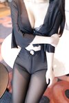 [Cosplay] 谭小灵 黑色蕾丝透视装
