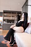 [Cosplay] 谭小灵 黑色蕾丝透视装