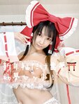 [Cosplay] Lenfried - New Year's sleeves only Reimu! First dream set 新春袖だけ霊夢！初夢セット
