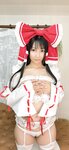 [Cosplay] Lenfried - New Year's sleeves only Reimu! First dream set 新春袖だけ霊夢！初夢セット