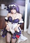 [Cosplay] Sanshiya 是三不是世 - Original Goddess Mona Maid 原神莫娜女仆