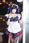 [Cosplay] Sanshiya 是三不是世 - Original Goddess Mona Maid 原神莫娜女仆