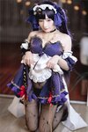 [Cosplay] Sanshiya 是三不是世 - Original Goddess Mona Maid 原神莫娜女仆