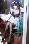 [Cosplay] Sanshiya 是三不是世 - Original Goddess Mona Maid 原神莫娜女仆