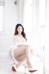 [Cosplay] 唐安琪 性感白纱裙