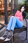 [Cosplay] 龙雪儿 红衣牛仔裤